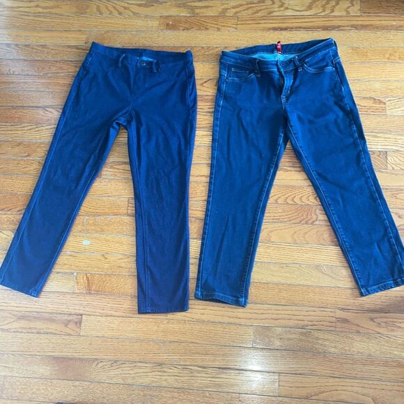 Bundle of 2 women’s skinny fit tapered middle rise Jean and jeggings size small - Picture 1 of 16